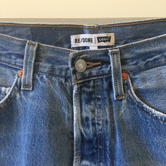 REDONE High Rise Mini Skirt - Picture 4 of 13